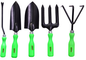 Visko Green Handle 603 5 Pc Garden Tool Kit