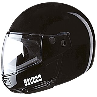 Studds - Full Face Helmet - Ninja Pastel Plain FlipUp (Black) Extra Large - 60 cms