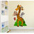 Wallstick ' Happy Tiger ' Wall Sticker (Vinyl, 60 cm x 90cm, Multicolor)69-N-010