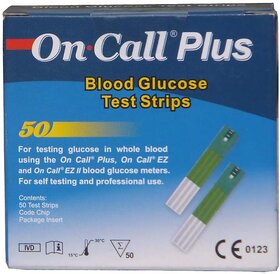 On Call Plus Glucometer Strips 50 Tests