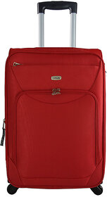 Timus Upbeat Spinner 65 CM 4 Wheel Trolley Expandable  Check-in Luggage - 24 inch (Red)