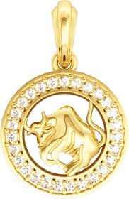 Taurus Charm in Gold