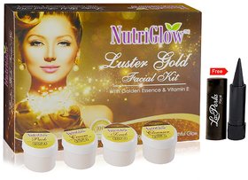 NutriGlow Luster Gold Facial Kit For All Skin Types