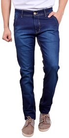Crazy Fashion Men's Slim Fit Blue Jeans