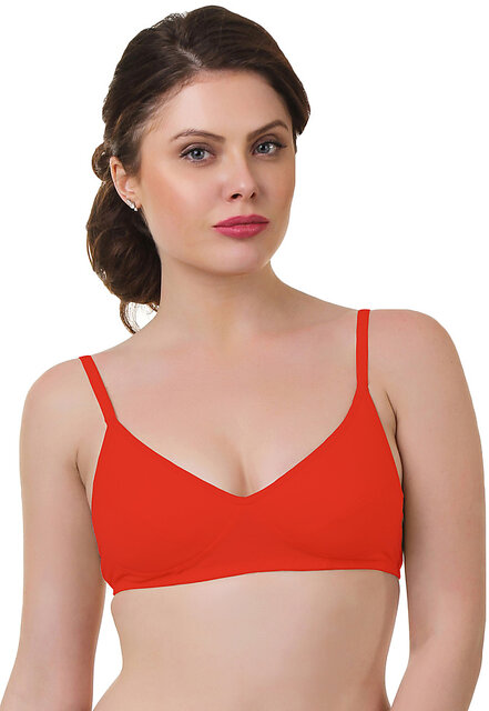 Buy Featherline Padded Non-Wired Full Coverage T-Shirt Bra - Magenta at  Rs.699 online