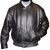 Men's Black Leather Regular Fit Biker Jacket JG232