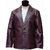 Men's Brown Leather Regular Fit Biker Jacket - JG233