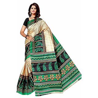 discount Svb Purple Taffeta Paper Silk Block Print Saree Without Blouse