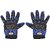 RMA-6005 Romic Leather Motorcycle Full Gloves (Blue, XL)
