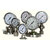 PRESSURE GAUGE FOR AIR, WATER, STEAM, GAS LINE. IN M.S. 0- UPTO 210 KG WITH DIAL SIZE 100MM