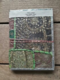 patchwork diary with recycled handmade paper diary Rajasthani look handwork