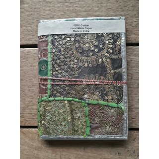 patchwork diary with recycled handmade paper diary Rajasthani look handwork