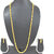 Golden Gajara Temple Long Necklace Set