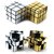 Puzzle Magic Mirror Rubik Cube-2 pcs(Golden  Silver Plastic)