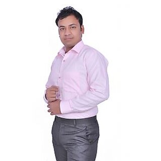                       Baleshwar Pink Formals Shirts                                              