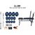 Protoner Weight Lifting Home Gym 26 Kg, 3 In 1 Bench & 4 Rods (1 Curl)