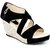 Womens Fashion Heel Black Cross Sandal With ZIp