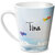 Hot Muggs Simply Love You Tina Conical Ceramic Mug 350ml