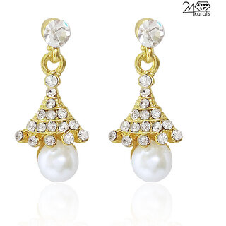 Beautiful Traditional Pearl Earring by 24 Karats