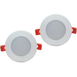 Bene LED 6w Round Ceiling Light, Color of LED Warm White (Yellow) (Pack of 2 Pcs)