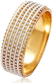 Sukkhi Gold Plated Gold  White Alloy Bracelets For Women