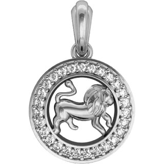                       Leo Charm in Silver                                              