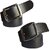 Sunshopping Men's Black Leatherite H pin Buckle Belts (Combo)