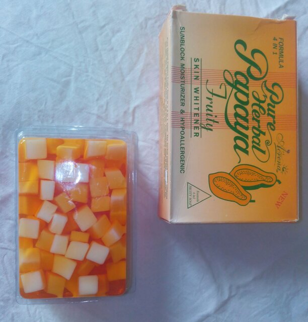 Buy PURE HERBAL PAPAYA FRUITY SOAP 4 IN 1 FOR SKIN WHITENING