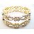 Glitz Branded Gold Plated AD Stone Bangles. Set of 2. D No- 1056