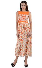 Westchic White Floral Maxi Dress For Women