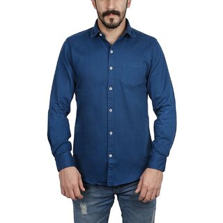 MyLook Men's Casual Shirt Blue