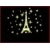 Jaamso Royals 'Luminous Eiffel Tower Glow in the Dark' Wall Sticker (21 cm X 29.7 cm)