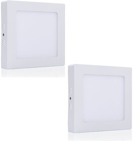 Bene LED 6w Square Surface Panel Ceiling Light, Color of LED White (Pack of 2 Pcs)