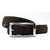 Wholesome Deal womens chocolate colour non Leatherite pin buckle belt with 1 inches