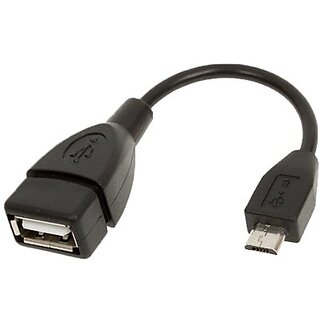 OTG Micro USB Data Cable for Mobile Phones and Tablets (Black)