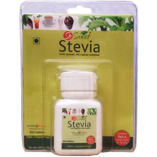 So Sweet 1000 Stevia Tablets 100 Natural Sweetener- Sugarfree