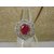 Ruby Studed American Diamond Cocktail Ring