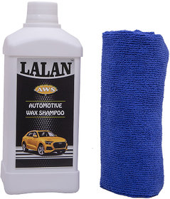 LALAN AWS - AUTOMOTIVE WAX SHAMPOO (500 ML) + MICROFIBRE CLOTH