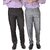 SLS Grey  Black Regular Fit Formal Trouser For Men (Pack Of 2)