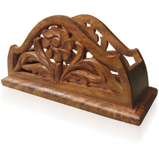                       gm Wooden Handicraft Napkin Stand - Gift item                                              