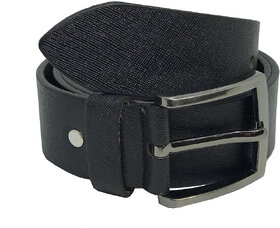 JL Collections Sufiano Men Casual Black Genuine Leather Belt