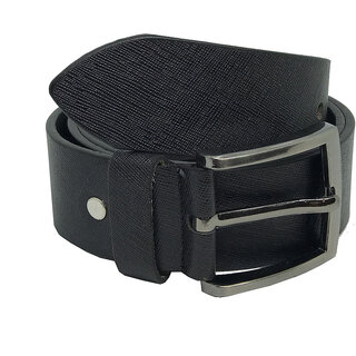 JL Collections Sufiano Men Casual Black Genuine Leather Belt