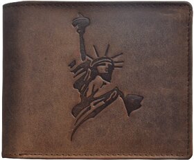 Tamanna Men Brown Genuine Leather Wallet  (6 Card Slots)