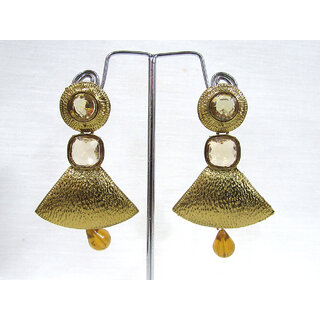                       Antic Golden Drop Earring                                              
