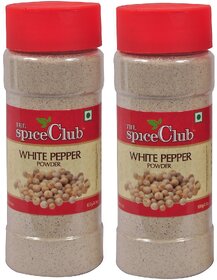 The Spice Club White Pepper Powder 100gm Pet Jar Pack of 2