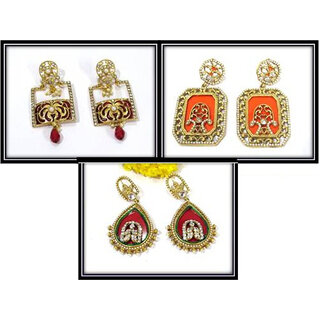                       Combo Offer of Nice Colour Earring                                              