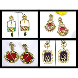 Combo Offer of 4 Pair Of Earrings Combo Offer of 4 Pair Of Earrings