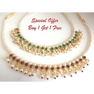 New offer buy 1 get 1 free pearl necklace