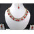 White And Red Stone Necklace Set