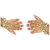 Golden White Tilak Stone Bracelet with Ring